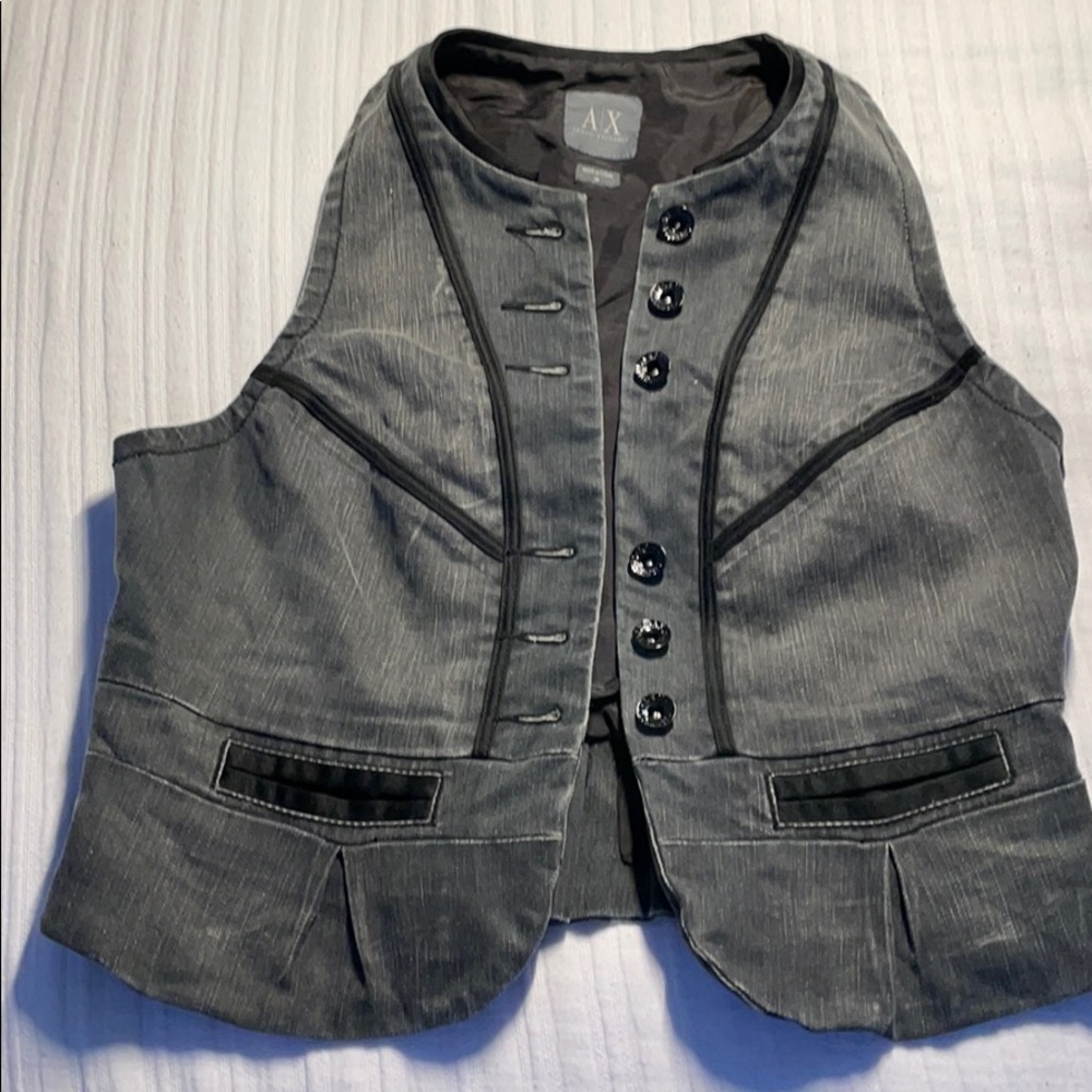 Armani Exchange gray vest